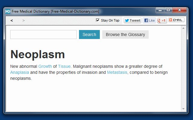 Free Medical Dictionary 1.1 full